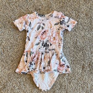 Posh Peanut Floral Baby Romper